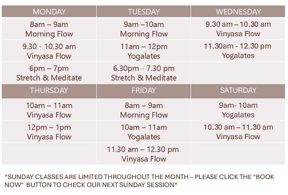 the sanctuary schedule
