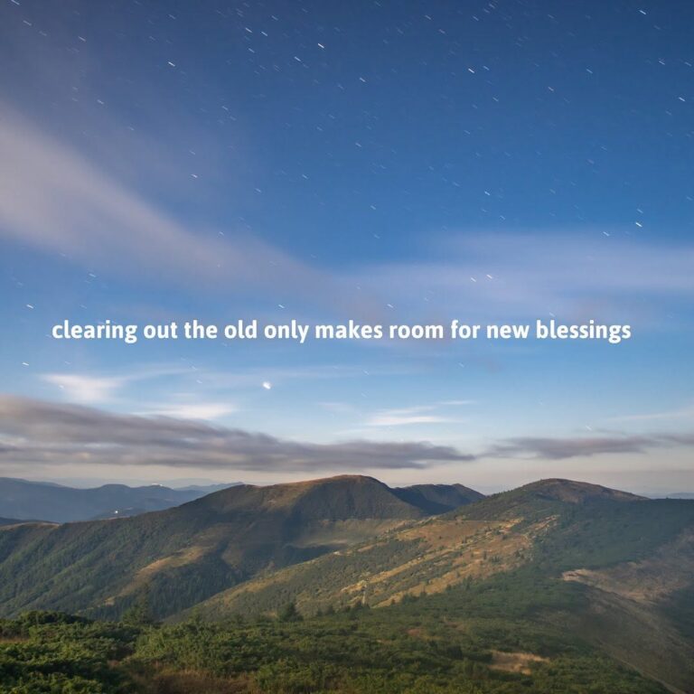 Superhuman Sunday at The Health Hub - clearing out the old only makes room for new blessings